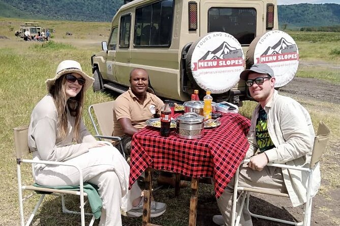 3 Days Serengati and Ngorongoro crate group tour and safari - Day 1: Arusha to Serengeti, Rift Valley views, then sunset at Seronera