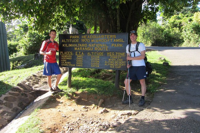 5 Days_Haking_Mount_Kilimanjaro by_Using_Marangu Route - Getting to the trailhead: Arusha start and park gate timing