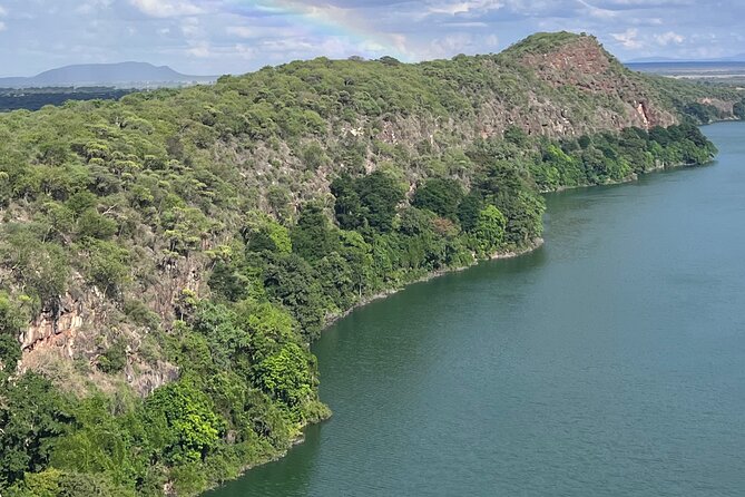 5-Hour Private Guided Tour in Lake Chala with Lunch - Volcanic bedrock and the viewpoint toward Lake Jipe and Kilimanjaro