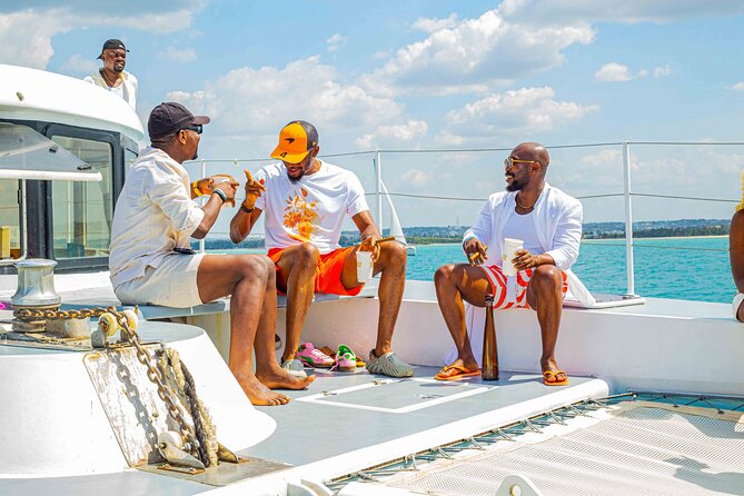 Catamaran Sunset Cruise in Stone Town - Onboard comfort: dual bathrooms, dining zones, and Bluetooth music