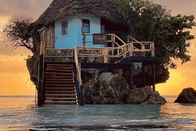 Dolphin Tour; Kuza Cave Tour; Paje Beach; The Rock Restaurant; Jozani Forest - Paje Beach: slow down, enjoy calm waves, and catch sunset