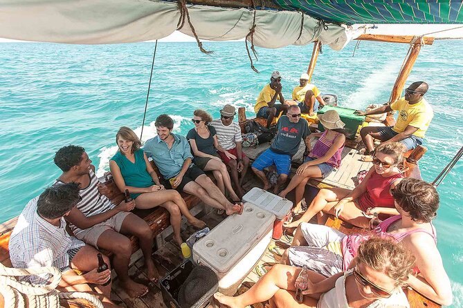 Full-Day Blue Lagoon and Sandbank Boat Tour from Zanzibar ( Safari blue) - Stop 3, Niamembe Island: Shallow Water, Sun Time, and a Nature Break
