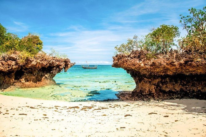 Full-day Safari Blue Trip in Zanzibar with Lunch buffet - Kwale Island lunch buffet, seafood focus, and an old baobab