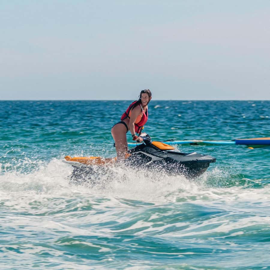 Jet Ski Adventure Zanzibar :Fun at Kendwa/Nungwi Beach - Sunset Jet Skiing: When the Sky Turns Reddish Yellow