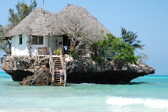 Jozani Forest Kuza Cave The Rock Restaurant and Paje Beach - Michamvi and The Rock Restaurant: ocean views with a seafood splurge option