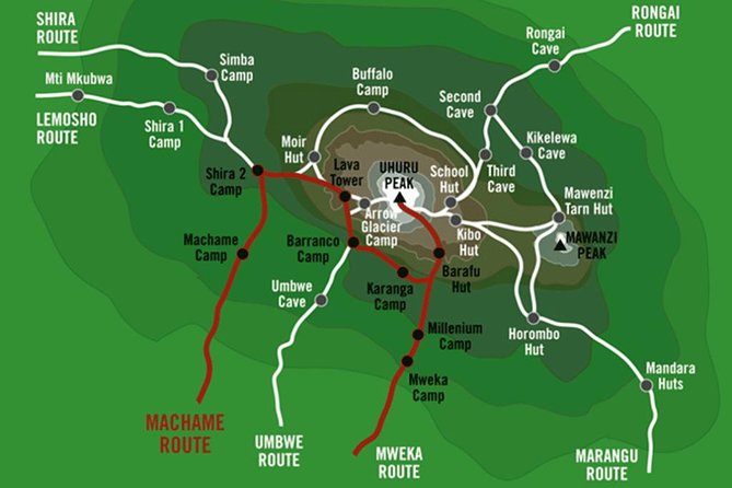 KILIMANJARO MACHAME ROUTE, (Climb 7days) "Whiskey" route - Day 5, Barafu Camp: the shortest feeling day that sets up the summit night