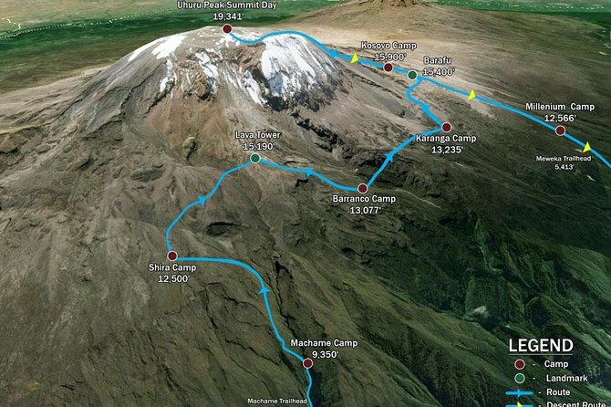 KILIMANJARO MACHAME ROUTE, (Climb 7days) - Day 2: Heath Zone Climb to Barranco Camp and Those Wall Views