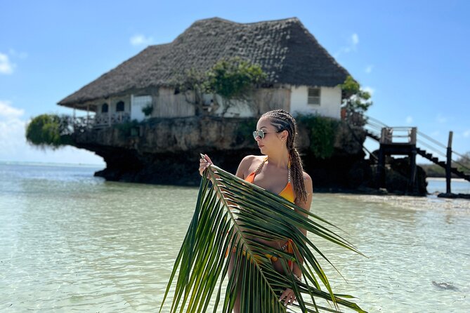 Luxury Tour to DOLPHINS, KUZA CAVE and THE ROCK RESTAURANT - How the 4h20 plan works from Zanzibar City