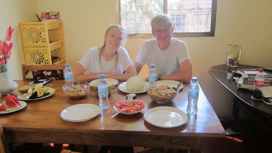 Mama Aziz Food Court - Pickup in Arusha, then straight to the food plan