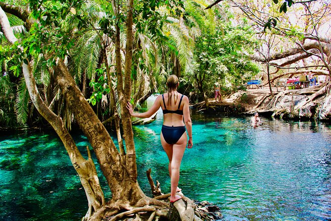 Private Day Trip to Kikuletwa Hot Springs in Kilimanjaro - Entering Kikuletwa Hot Springs: warm water, rope swing, and the local touch