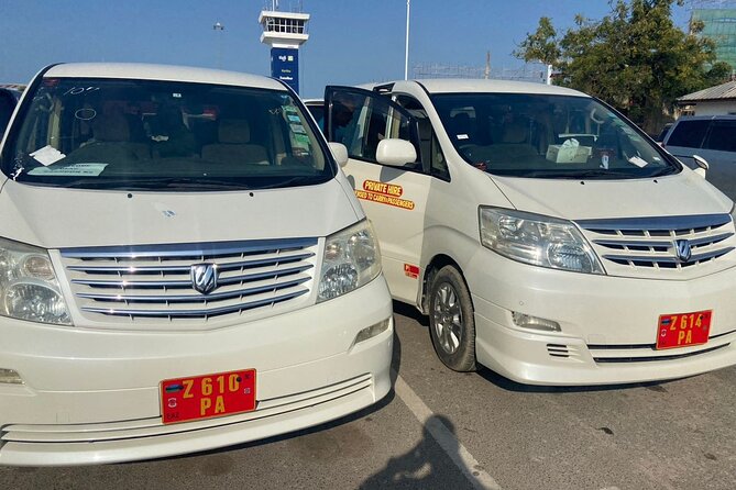 Reliable Zanzibar Airport to Hotel Transfers - The AC Alphard ride, with water and WiFi included