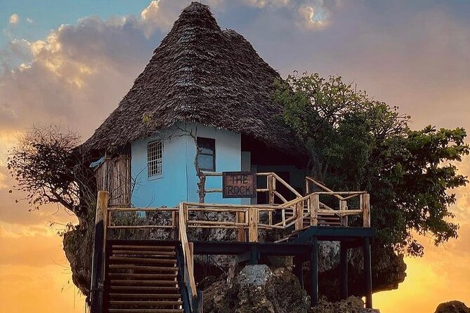 Starfish Adventure; The Rock Restaurant; Kuza Cave, Salaam Cave - The Rock Restaurant of Michamvi Pingwe for fresh seafood lunch