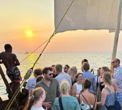 Sunset party cruise in Zanzibar with BoomBoom Boat