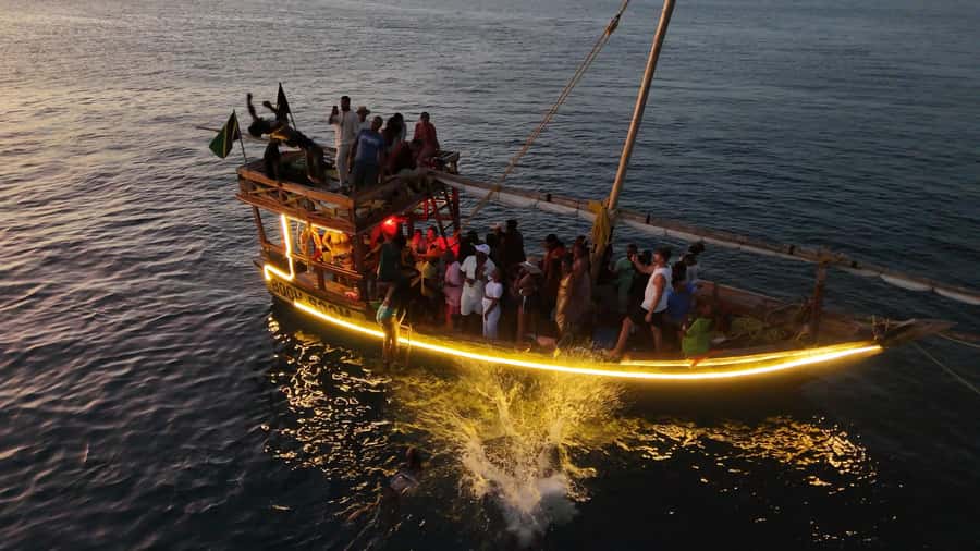 Sunset party cruise in Zanzibar with BoomBoom Boat - Music, lights, and the MC: the heart of the party vibe