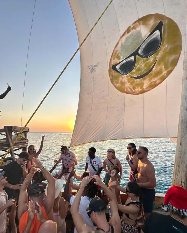 Sunset party cruise in Zanzibar with BoomBoom Boat - What’s included, what you bring, and what you might pay extra for