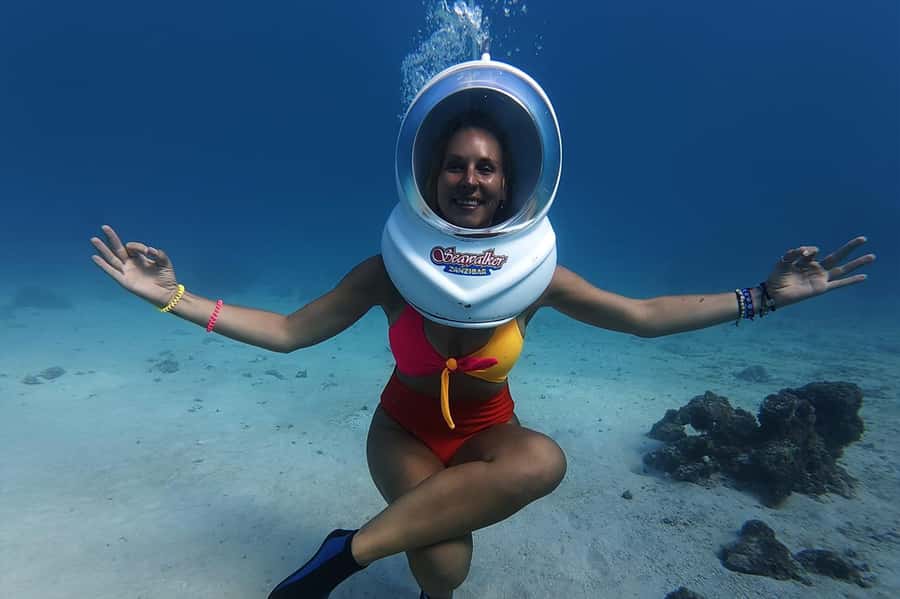 Underwater Walking Experience in Zanzibar,No Swimming Needed - From Nungwi Beach to the ocean base: the day in real time