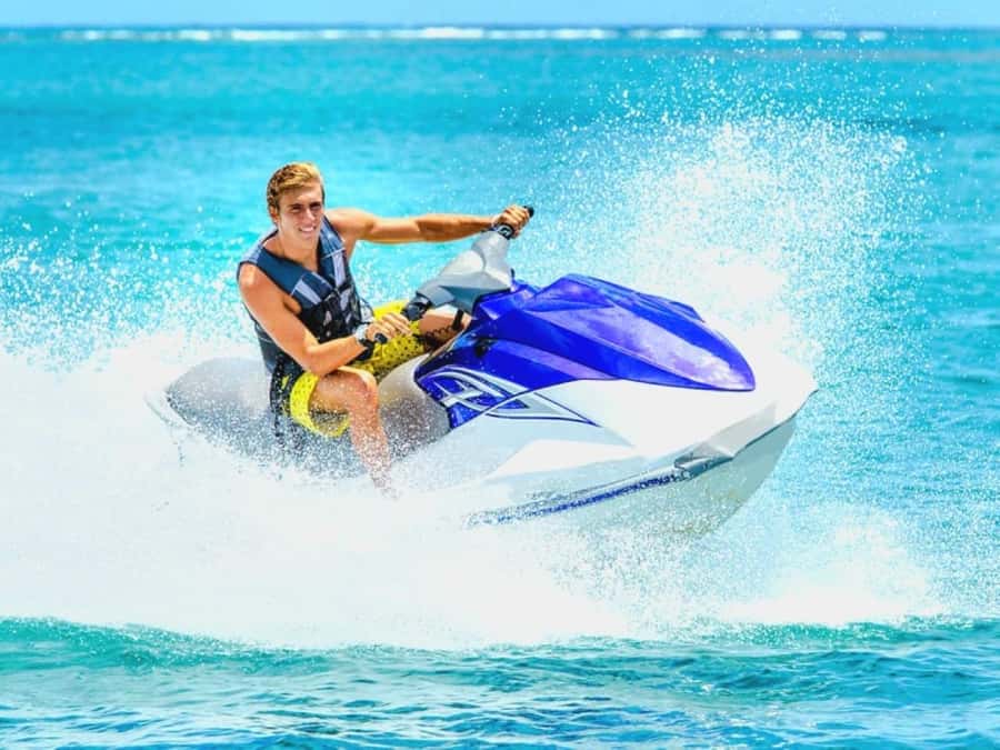 Zanzibar Jetski adventure tour - Safety briefing and practice zig-zags before full speed