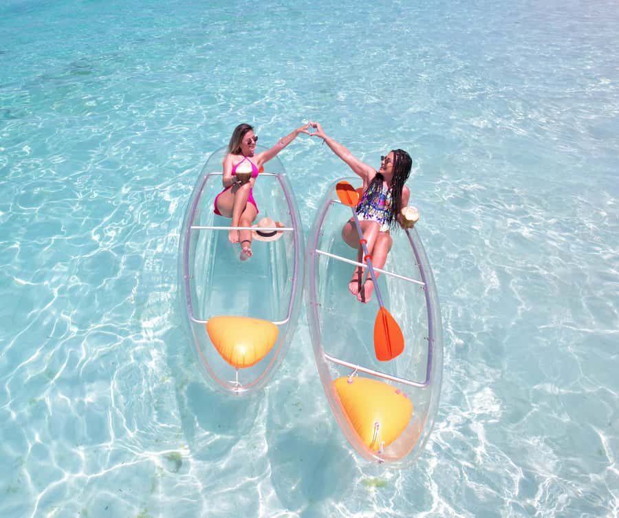 Zanzibar: Transparent Kayak and Drone (with Pickup Included) - Professional Drone Photos and Video: The Real Value for Instagram and Memories